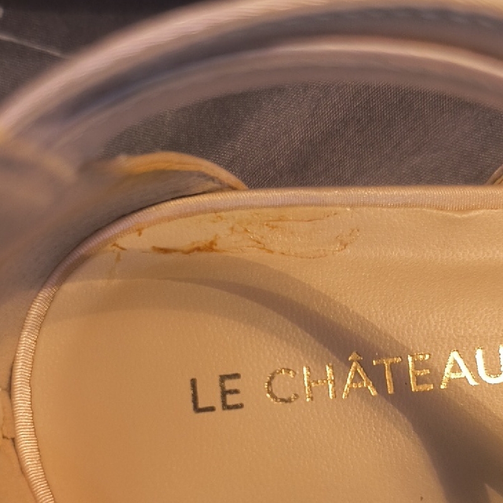 Le Chateau Gold Rhinestone Sandals - Picture 4 of 5